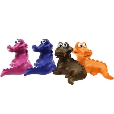 Crocodile series dog toys chewing creaky pet toys interactive training to play with interesting rubber dog toys