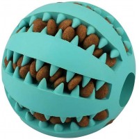 Doggy Teeth Cleaning Massager bite dog toys Natural Rubber Bite Resistant Chew Toys for Dogs Pets ball for freeshipping to USA