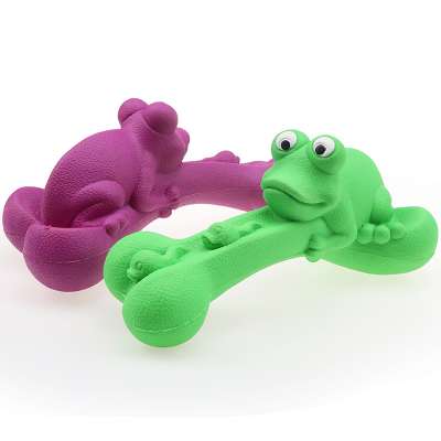 Lovely Frog Dog Rubber Toy Toys For Dog Pet Chew Toy Eco Friendly Pet Supplies